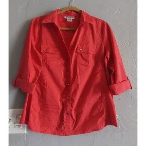 Cathy Daniel  Tops Shirts Women Button Up L,cotton,Polyester, Spandex, 20 Inch O